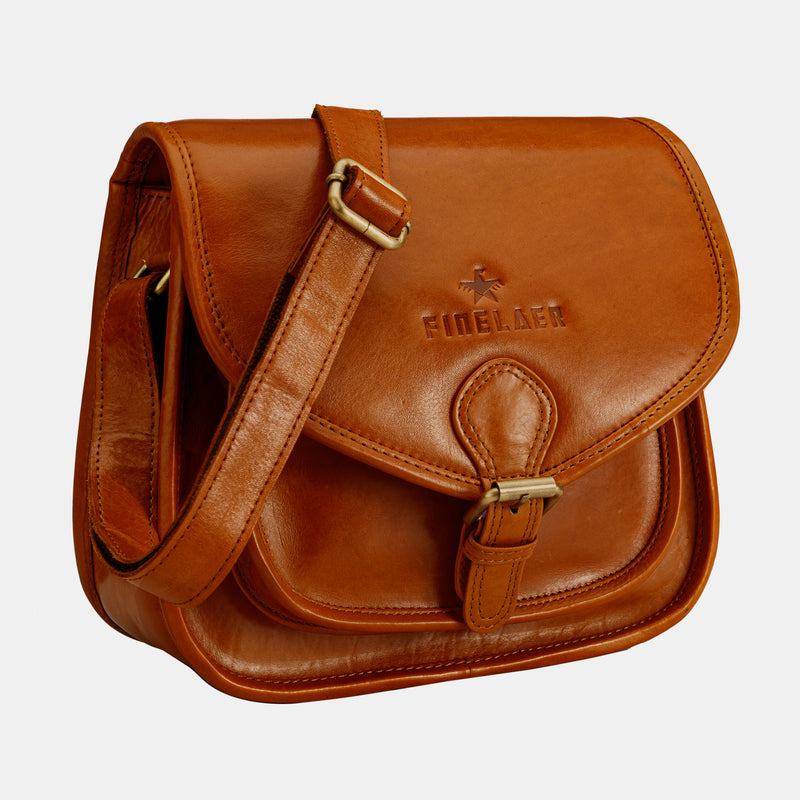 Leather Saddle Shoulder Crossbody Bags For Women