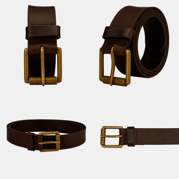 Brown Classic Men's Belt for jeans