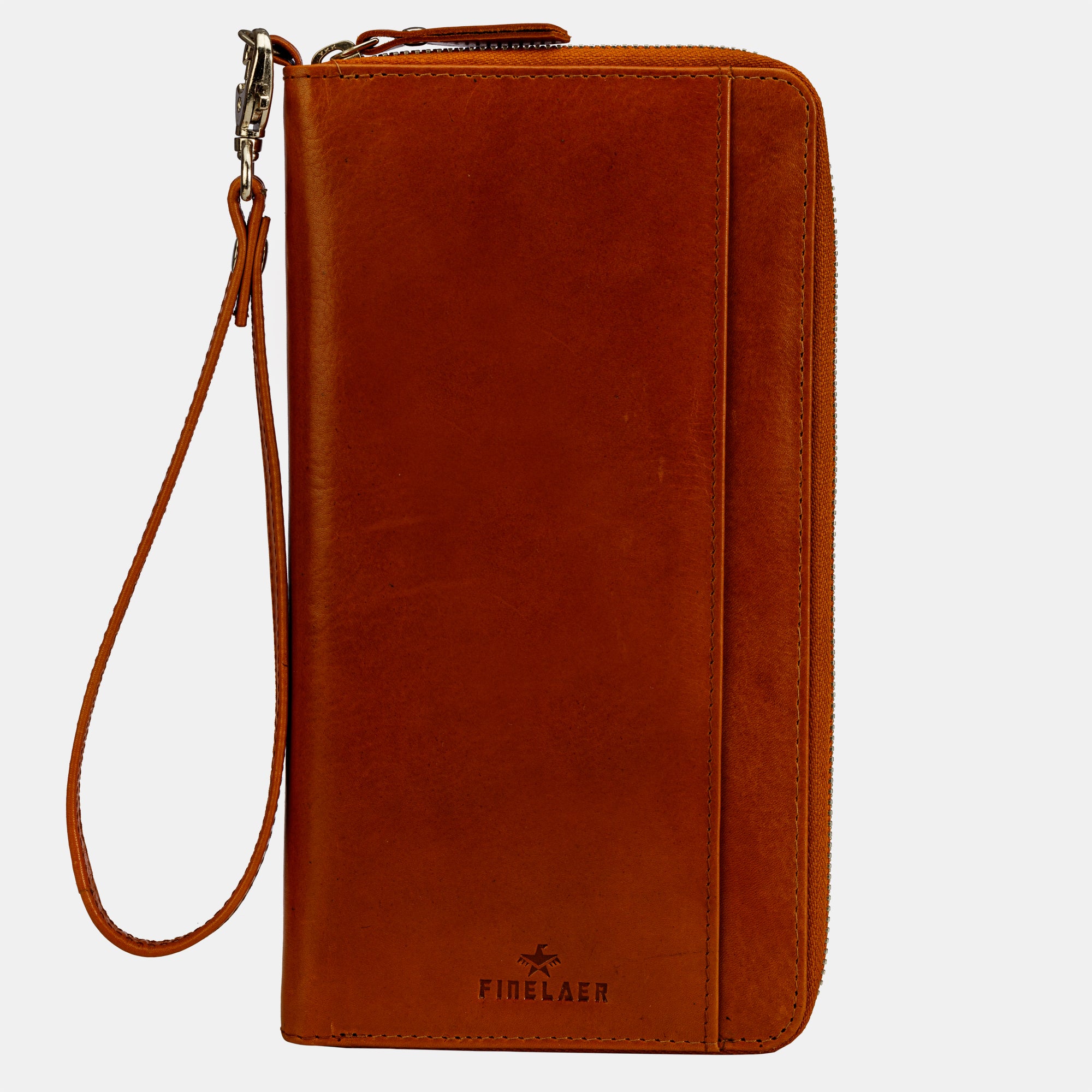 Leather clutch wallet classic hand purse women Finelaer