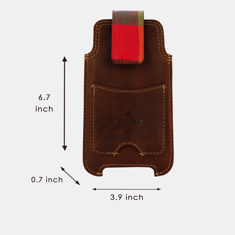 Finelaer Multifunctional Holster Leather Pouch For Mobile Phone With Belt Loop