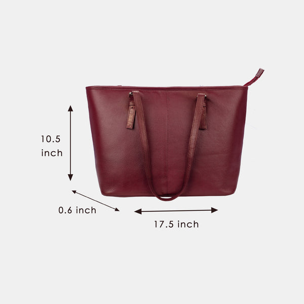 Women Top Handle Vintage Leather Tote Shoulder Bag | FINELAER