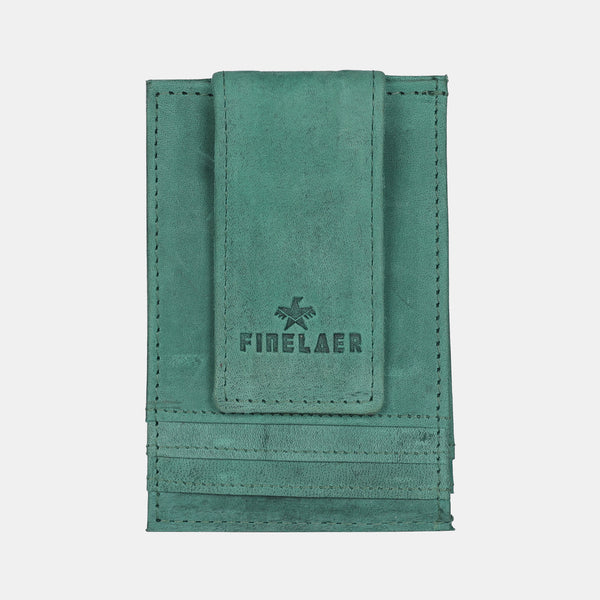 Leather Front pocket Wallets For Men With Money Clip