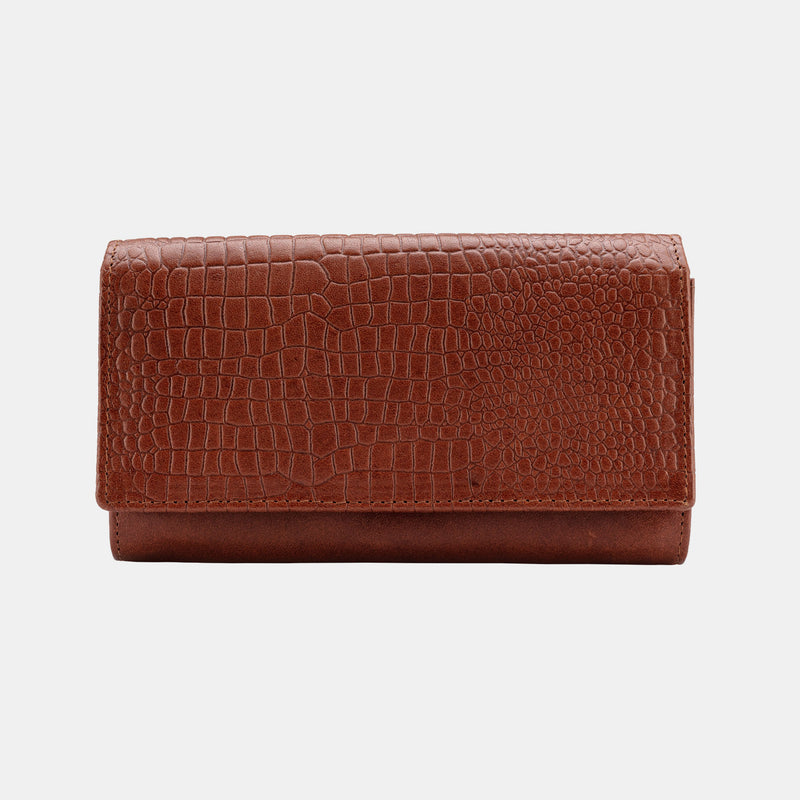 FINELAER Leather Clutch Purse Wallet For Women