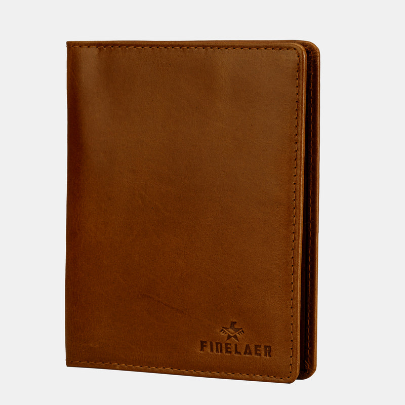 Finelaer Minimalist Bifold Leather Wallet