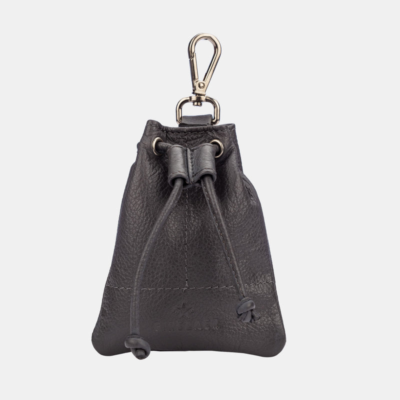  Finelaer Grey Leather Drawstring Pouch Coin Bag Purse for Men &  Women : Clothing, Shoes & Jewelry