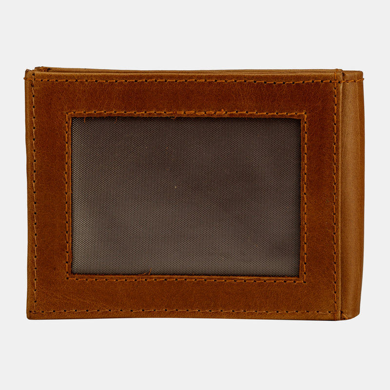 FINELAER Leather Slim Front Pocket Wallets For Men