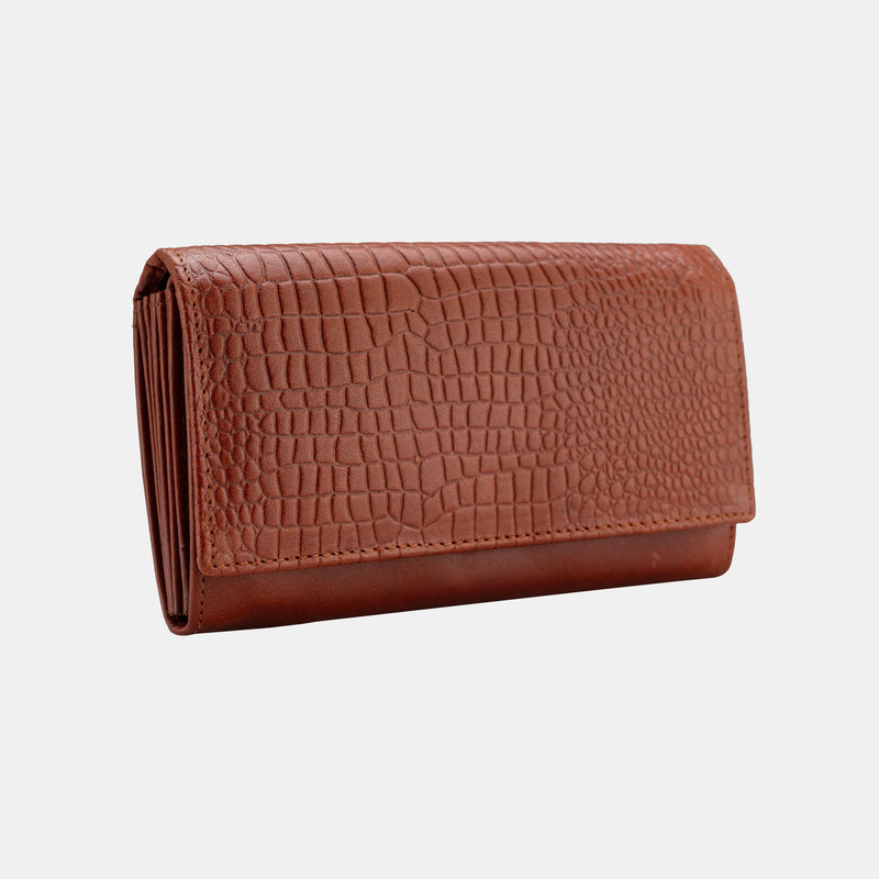 Leather clutch wallet classic hand purse women Finelaer
