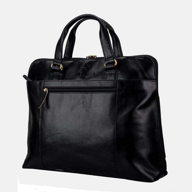 Leather 14 inch Messenger laptop Bag For women