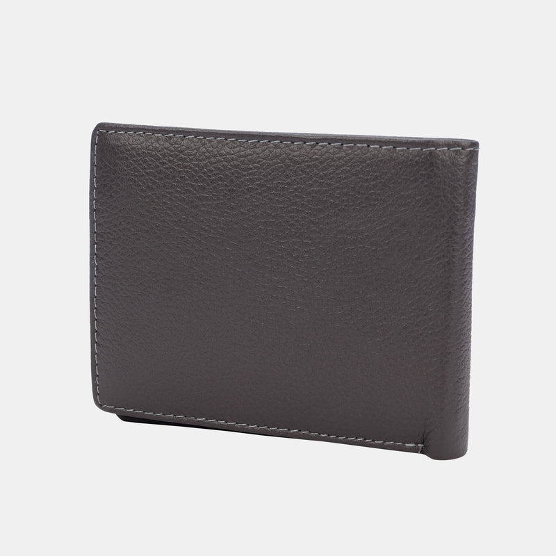 FINELAER Leather Credit Card Coin Cash Bifold Wallet for Men