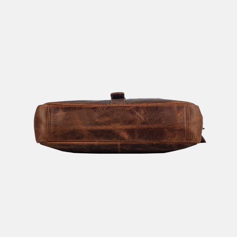 Brown Vintage Leather  Shoulder Crossbody Bags For Men