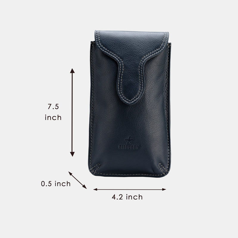 FINELAER Multifunctional Holster Leather Pouch For Mobile Phone With Belt Loop
