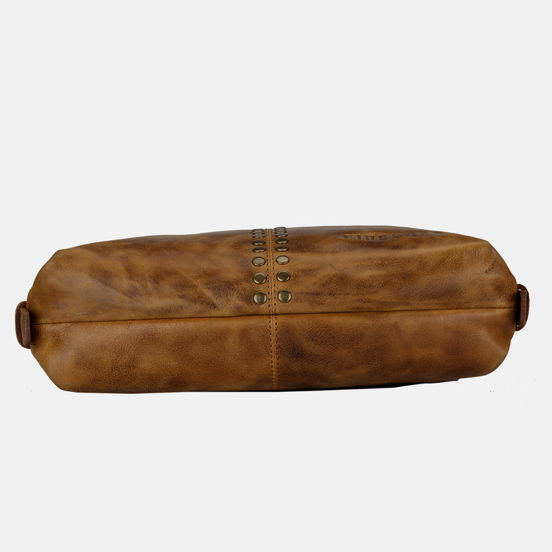 Women Brown Leather Hobo Shoulder Crossbody Bag | Finelaer