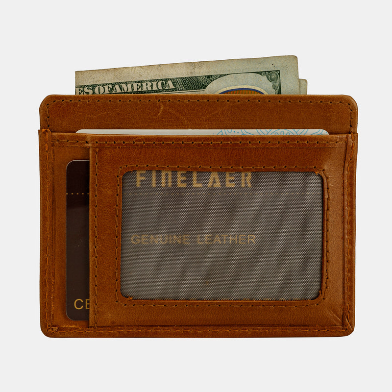 Leather Slim Front pocket Wallets For Men & Women